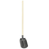 Vidaxl schep hoofd 4 pcs zilver 33 x 21 cm gepoedercoat staal