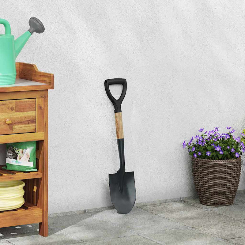 Pala Vidaxx nera 68,5 cm potente acciaio rivestito e legno massiccio