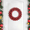 Vidaxl kerstbal kransen 2 pcs rood 33 x 33 x 7 cm polystyreen