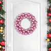 Vidaxl kerstbal kransen 2 pcs roze 33 x 33 x 7 cm polystyreen