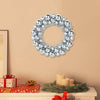 Vidaxl kerstbal kransen 2 pcs zilver 33 x 33 x 7 cm polystyreen
