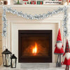 Vidaxl kerstbal guirlande zilver 186 cm polystyreen
