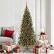 VidaXL set bolas navideñas con 300 LED 120 pzs plástico rojo