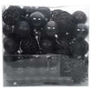 VidaXL set bolas navideñas con 300 LED 120 pzs plástico negro