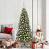 VidaXL set de bolas de Navidad con 300 LED 120 piezas plástico rosa