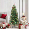 VidaXL set bolas navideñas con 150 LED 61 piezas plástico multicolor
