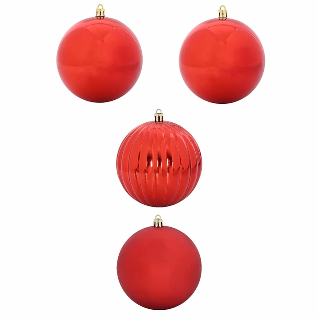 Vidaxl kerstbal set xxl 4 pcs rood kunststof