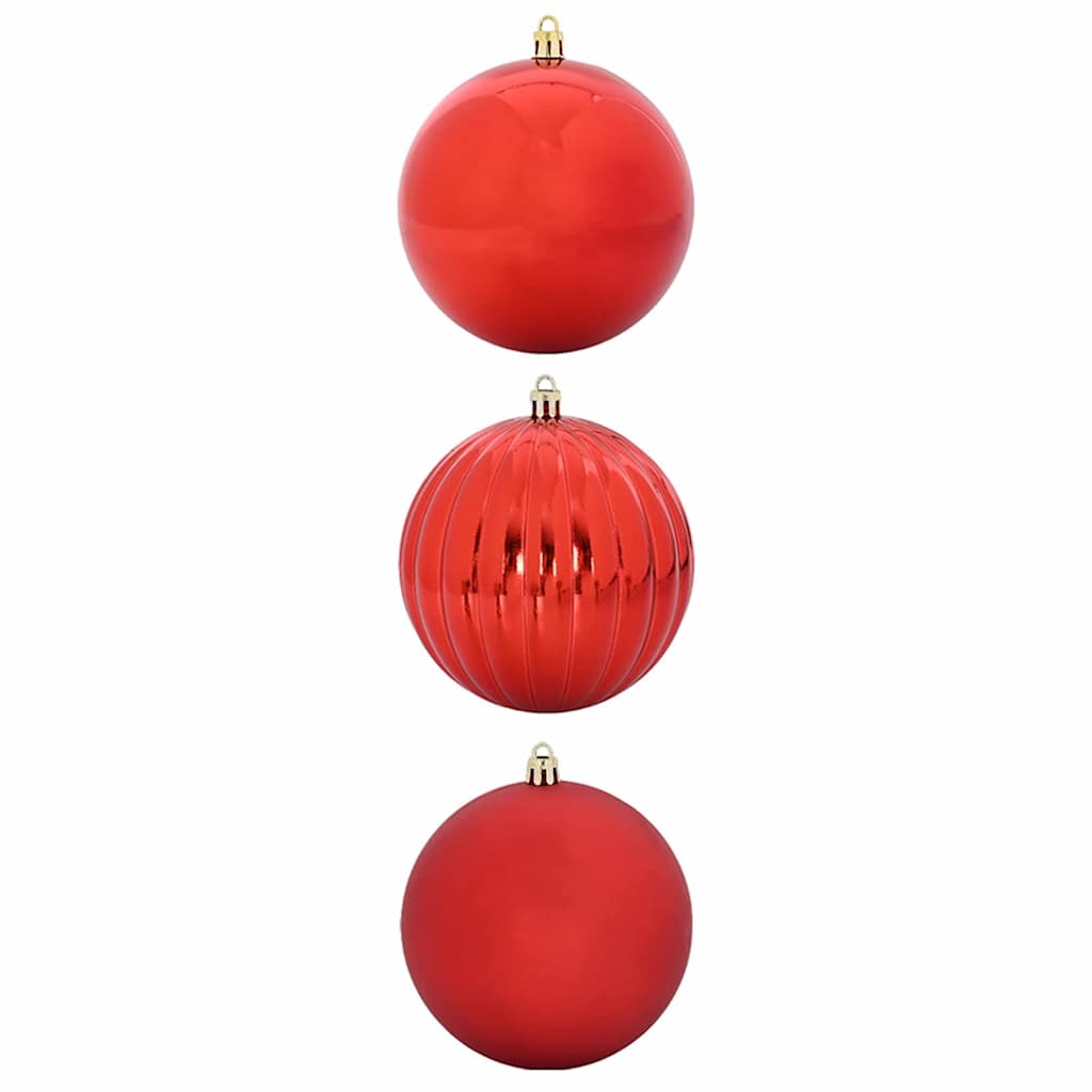 Vidaxl kerstbal set xxl 3 pcs rood kunststof