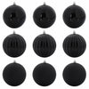 Vidaxl kerstbal set xl 9 pcs zwart kunststof