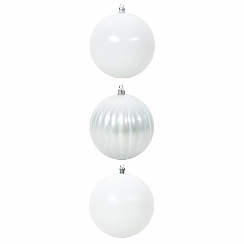 Vidaxl kerstbal set xxl 3 pcs wit kunststof