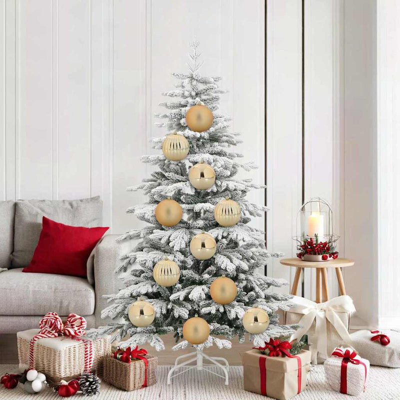 Vidaxl kerstbal set xl 9 pcs goud kunststof