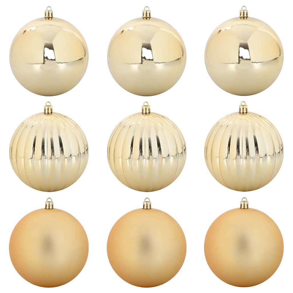 Vidaxl kerstbal set xl 9 pcs goud kunststof