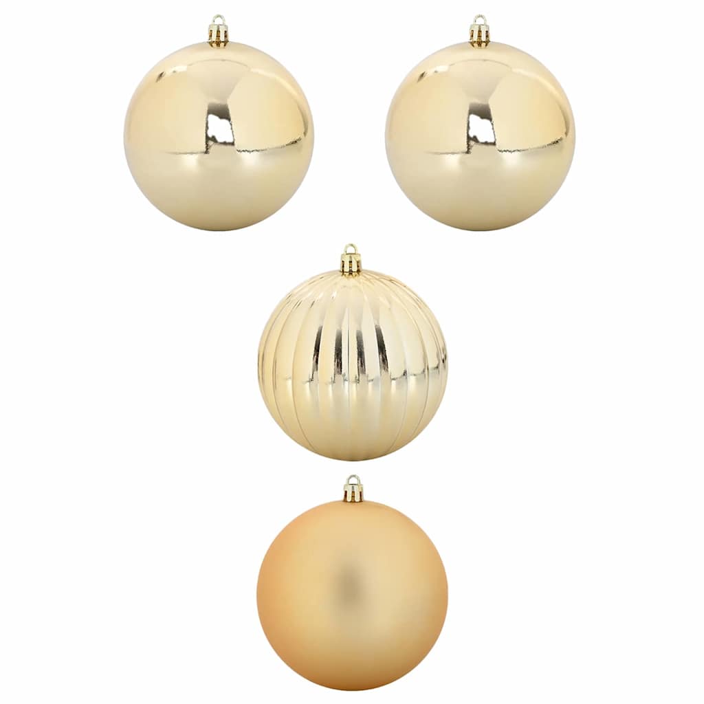 Vidaxl kerstbal set xxl 4 pcs goud kunststof