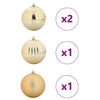 Vidaxl kerstbal set xxl 4 pcs goud kunststof