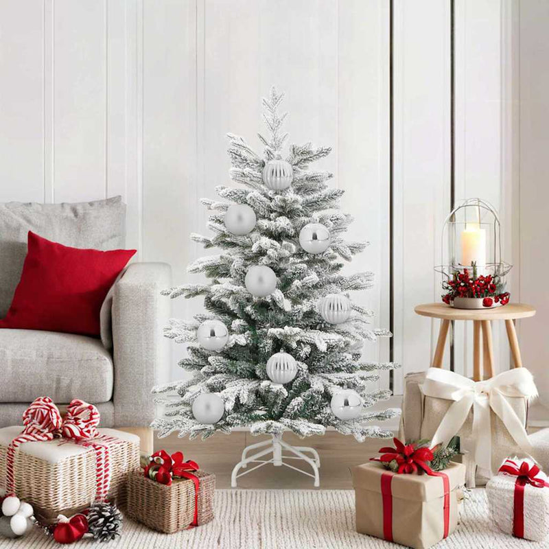 Vidaxl set palline di Natale xl 15 pezzi in plastica argento