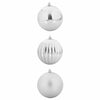 Vidaxl kerstbal set xxl 3 pcs zilver kunststof