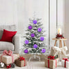 Vidaxl kerstbal set xl 15 pcs lila kunststof