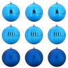 VidaXL Christmas ball set xl 9 pcs blue plastic