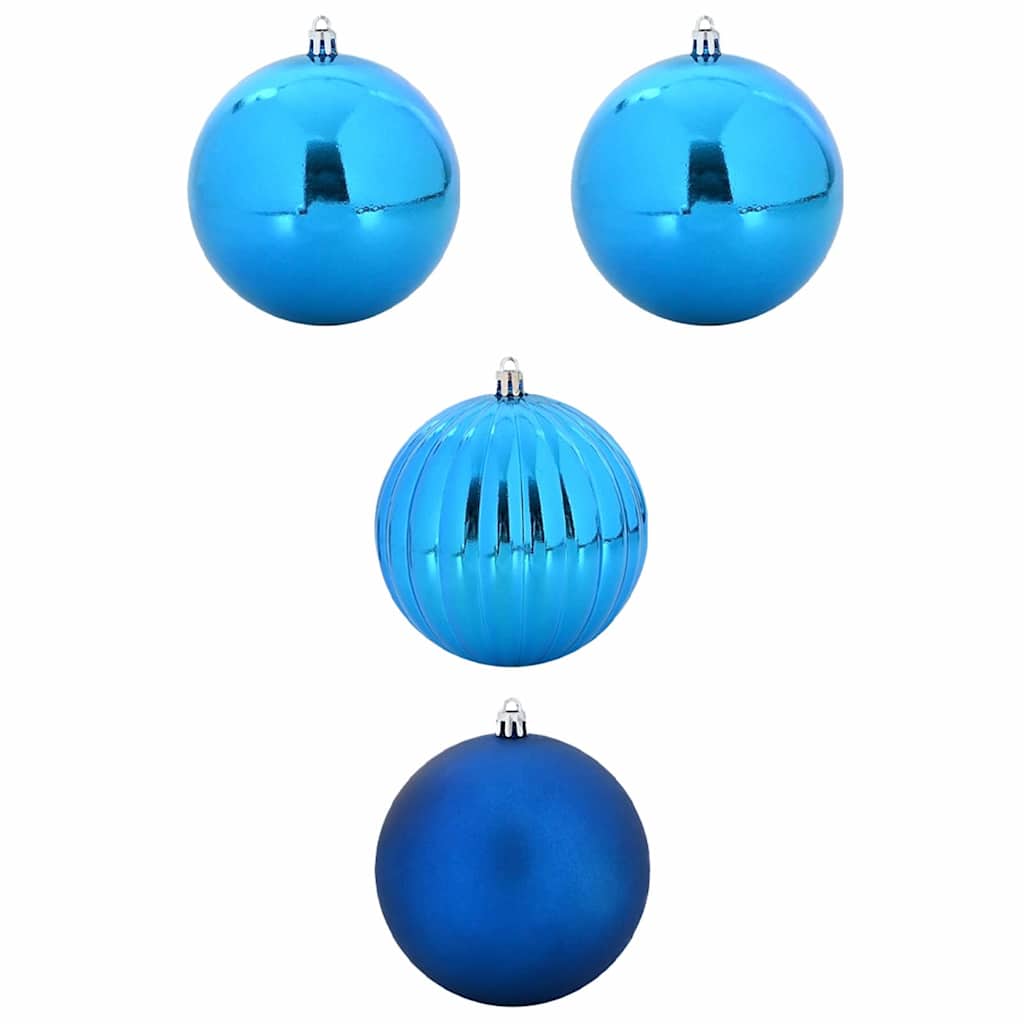 Vidaxl kerstbal set xxl 4 pcs blauw kunststof