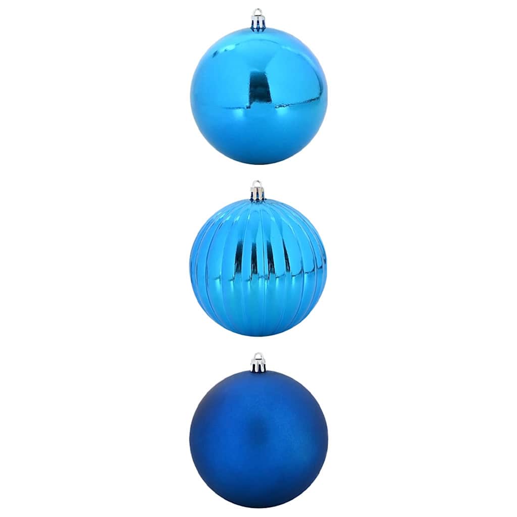 Vidaxl kerstbal set xxl 3 pcs blauw kunststof