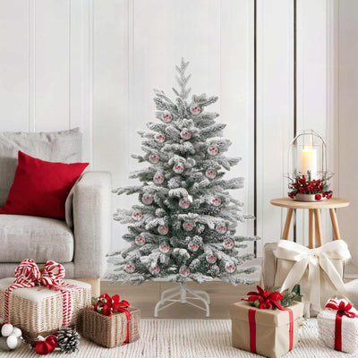 VidaXL juego de bolas de Navidad 50 piezas transparente ø 5 cm