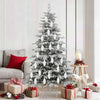 Vidaxl kerstdennenappeltje 40 pcs wit kunststof