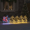 Vidaxl kerstversiering met 1224 led multikleur 69 x 79 cm pvc