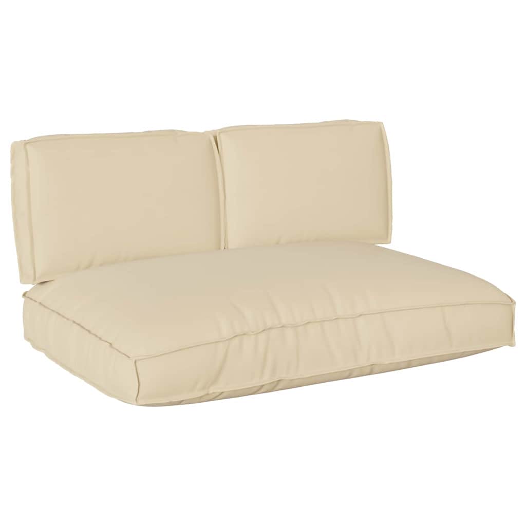 VidaXL juego de cojines 3 piezas tela oxford beige
