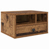 Vidaxl printerstand met lade oud hout 40 x 32 x 24 cm bewerkt hout