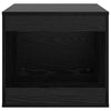 Vidaxl kattenbak omheining zwart eiken 47 x 59 x 42 cm bewerkt hout