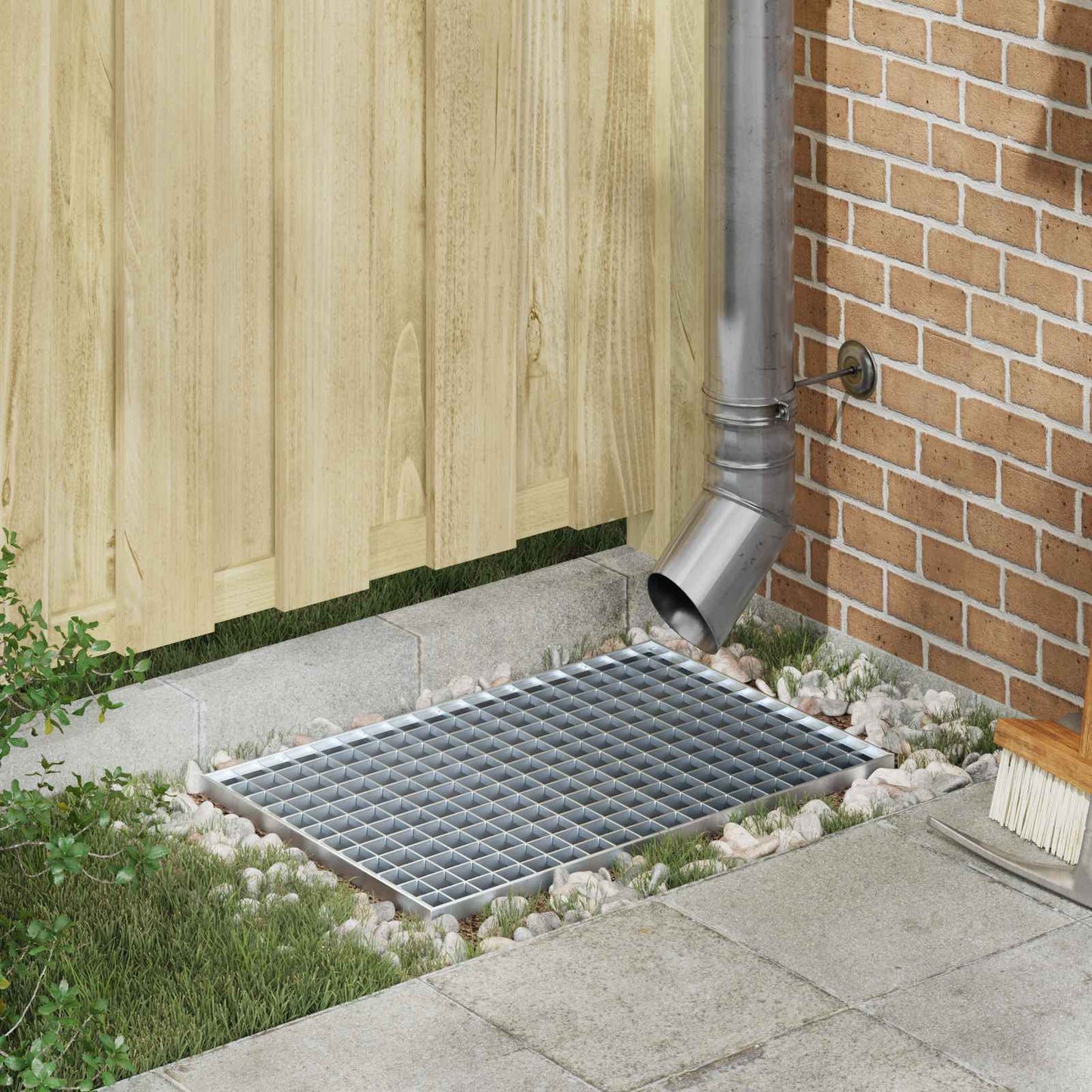 Rejilla vidaxxl plata 60 x 40 x 2 cm acero galvanizado en caliente
