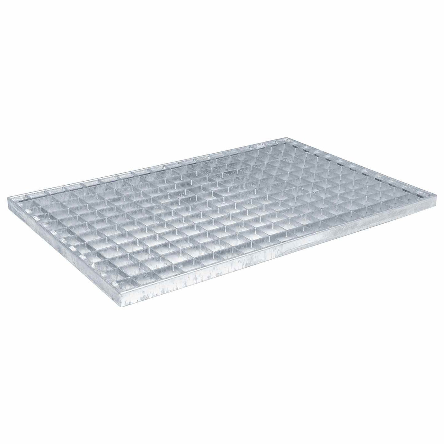 Rejilla vidaxxl plata 60 x 40 x 2 cm acero galvanizado en caliente