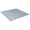 Vidaxl rooster zilver 60 x 60 x 2 cm warmgedipt gegalvaniseerd staal
