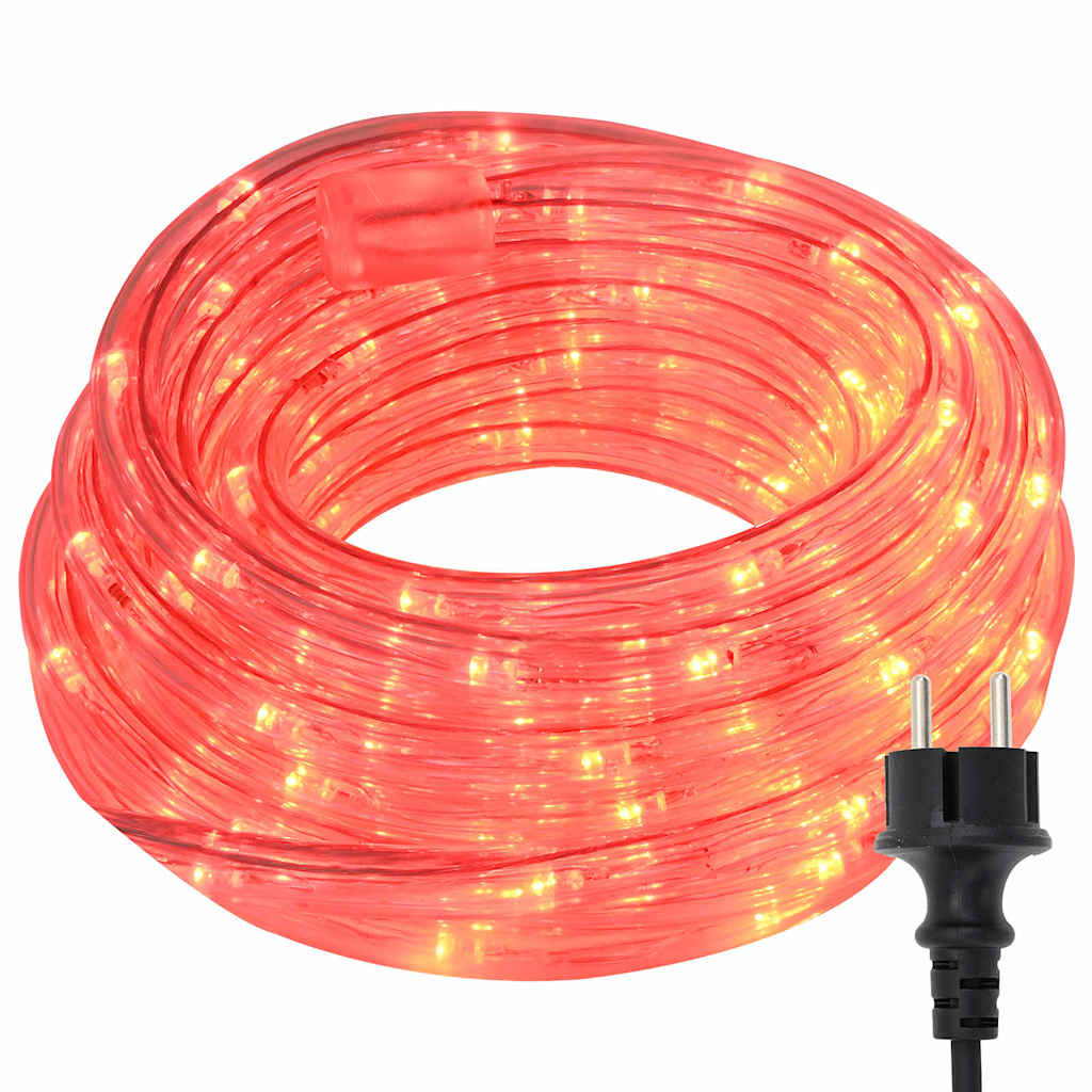 Fune luminosa Vidaxxl con 2400 LED rossi 100 m PVC