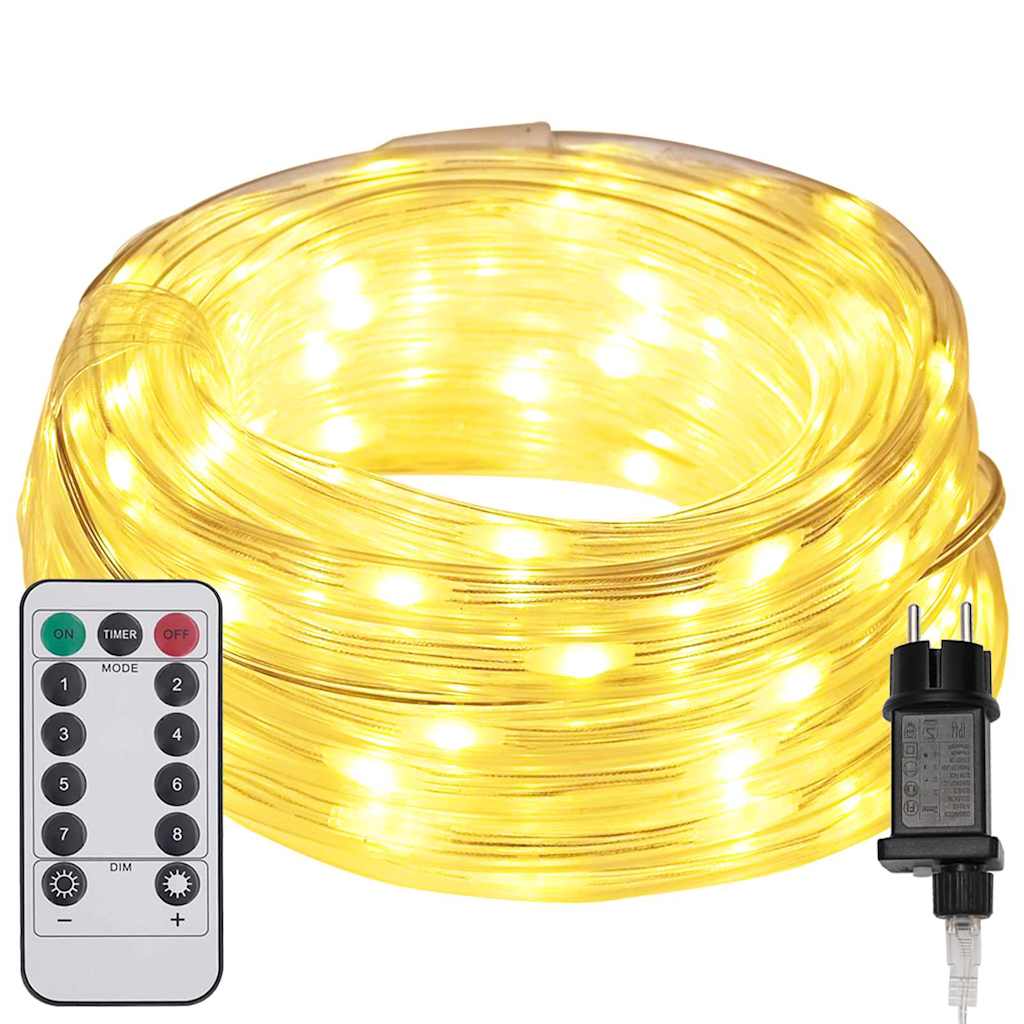 Vidaxl touwenlicht met 240 led warmwit 10 m pvc
