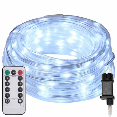 Vidaxxl cuerda luminosa con 120 LED blanco frío 5 m PVC