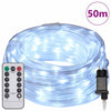 Vidaxl touwenlicht met 1200 led koud wit 50 m pvc