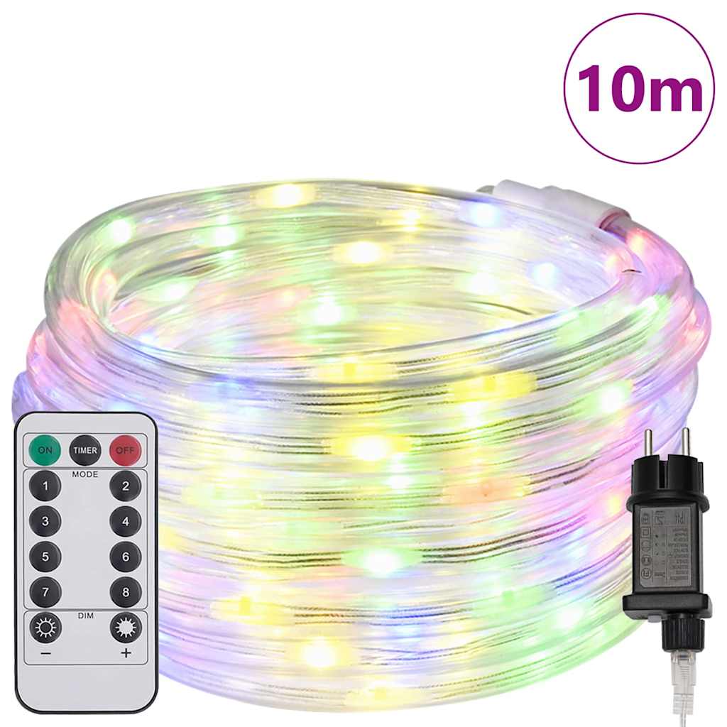 Vidaxl touwenlicht met 240 led multikleur 10 m pvc