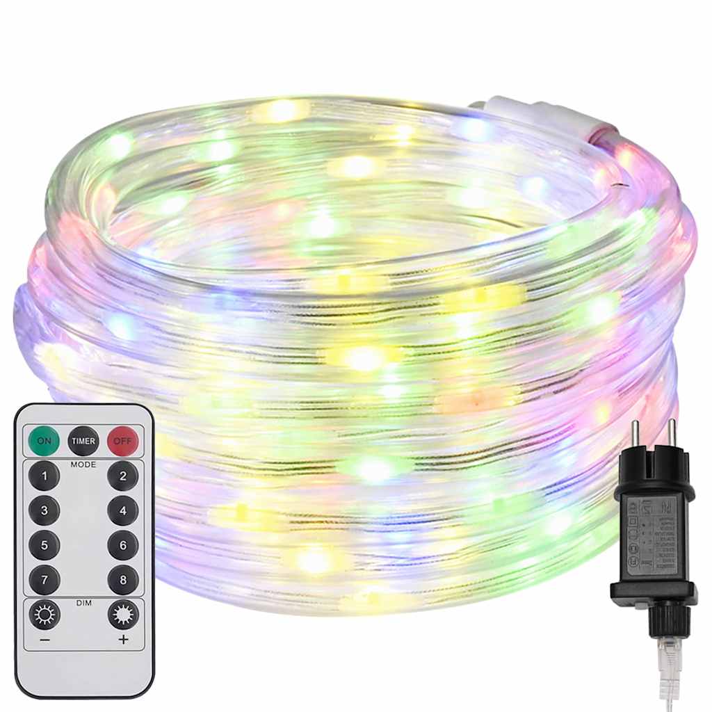 Vidaxl touwenlicht met 1200 led multikleur 50 m pvc