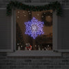 Vidaxl kerstsneeuwvlok met 156 led blauw 55,5 x 55,5 x 0,75cm pvc