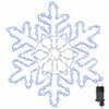 Vidaxl kerstsneeuwvlok met 156 led blauw 55,5 x 55,5 x 0,75cm pvc