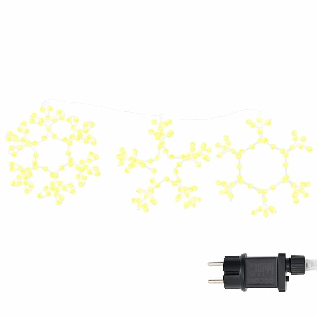 Vidaxl kerstsneeuwvlok met 252 led warmwit 44,5 x 38 cm pvc