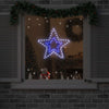 Vidaxl kerstster met 72 led koud wit 51,5 x 50 x 0,65 cm ijzer