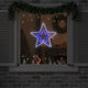 Vidaxl kerstster met 72 led koud wit 51,5 x 50 x 0,65 cm ijzer