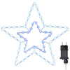 Vidaxl kerstster met 72 led koud wit 51,5 x 50 x 0,65 cm ijzer