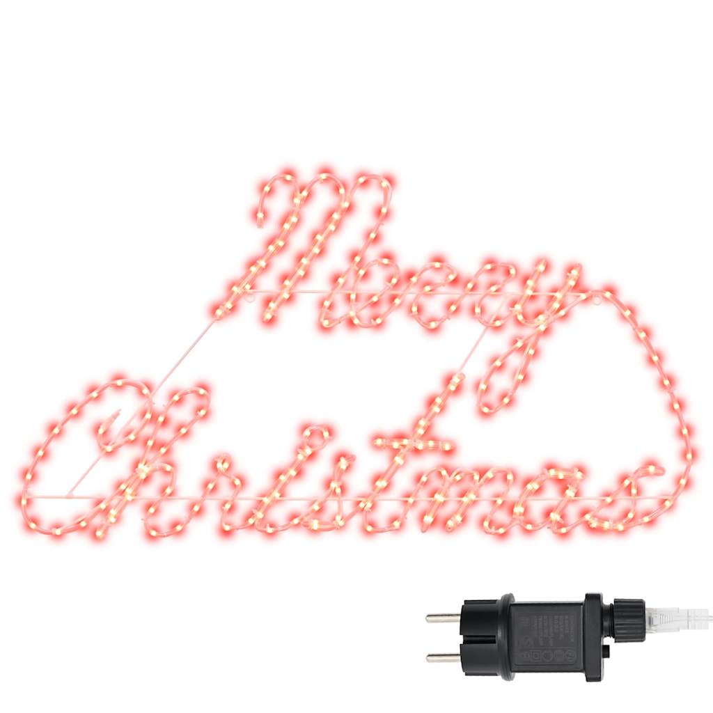 Vidaxl kerstbord met 216 led rood 99 x 55 x 13 cm ijzer