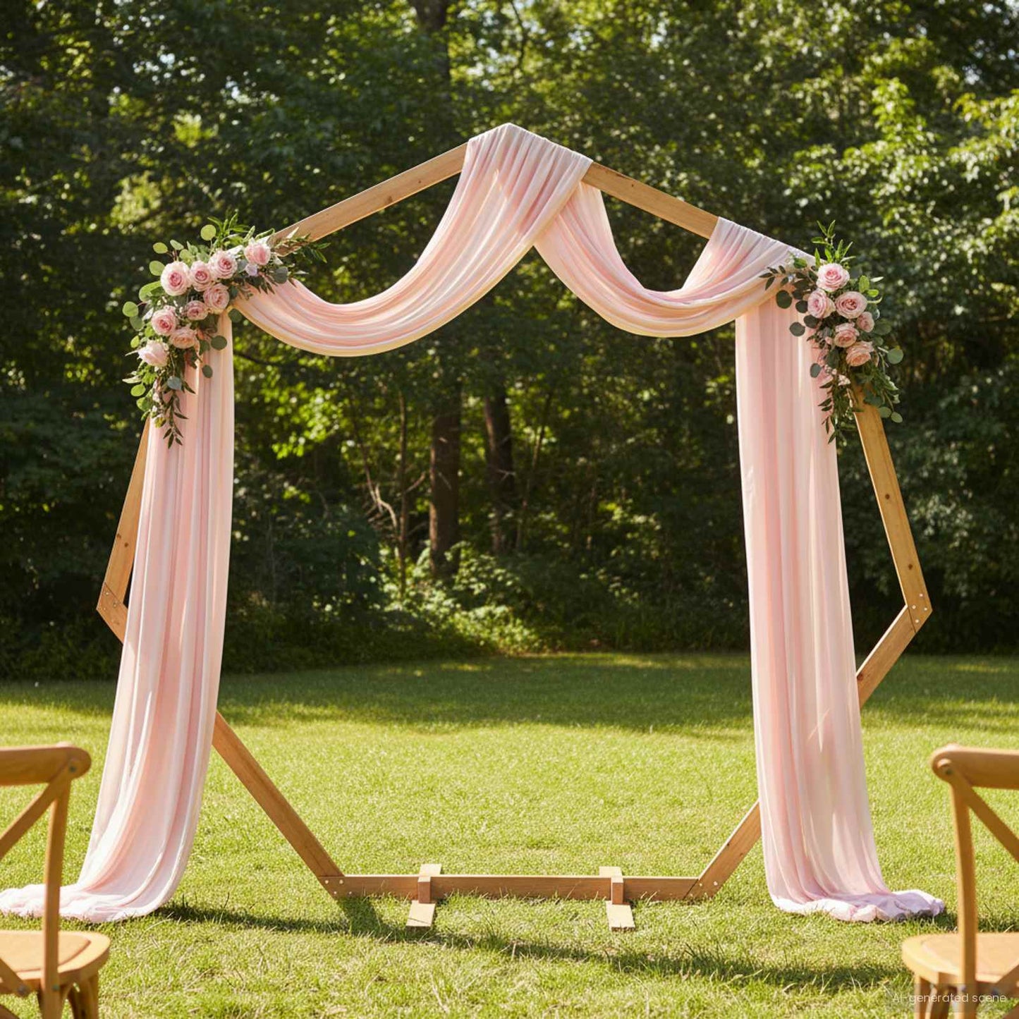 Vidaxx borde de boda marrón claro 221 x 92 x 216 cm madera maciza de pino