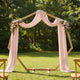 Vidaxx borde de boda marrón claro 221 x 92 x 216 cm madera maciza de pino