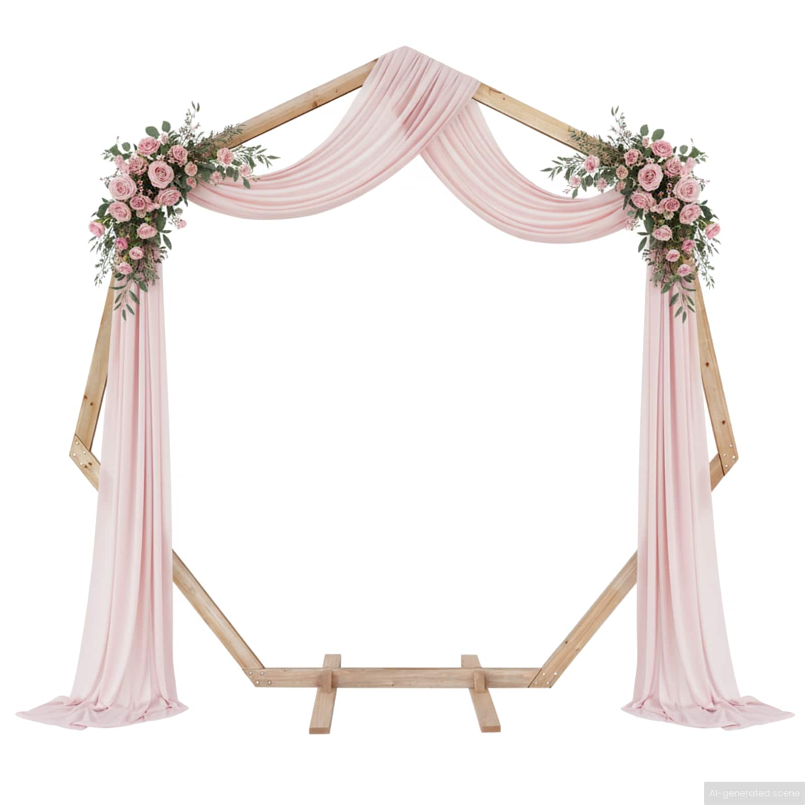 Vidaxx borde de boda marrón claro 221 x 92 x 216 cm madera maciza de pino