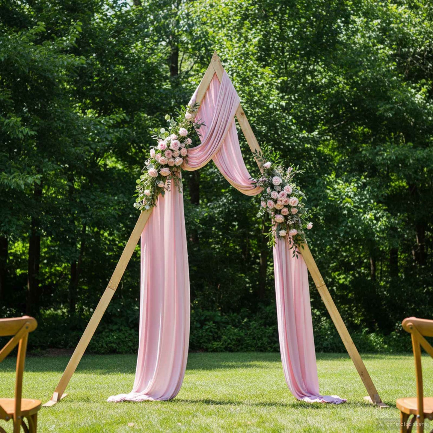 Vidaxx Borde de boda marrón claro 202 x 95 x 254 cm madera maciza de pino